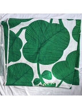 Ikea Fabric Green Tropical Print 59" x 118" Frukostvard Design by Emma Hagman